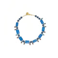 Collar Profundo – TideStone, collar artesanal de ágata azul y sodalita hecho a mano en España