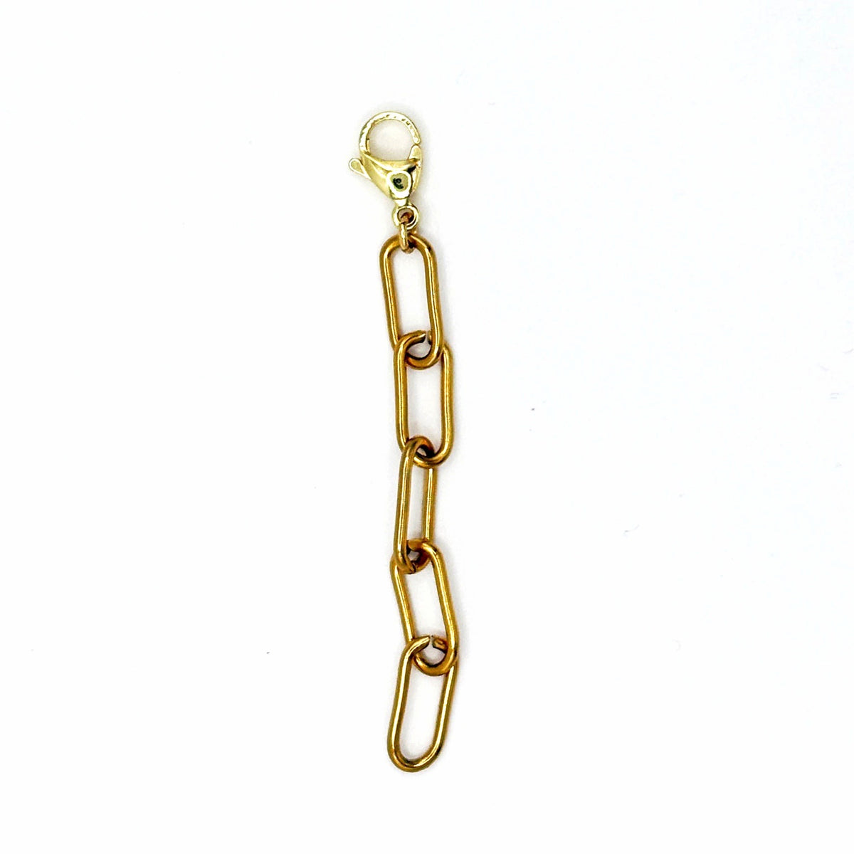 Alargador de collares de cadena de acero inoxidable dorado tipo clip de 8,5 cm con mosquetón – TideStone