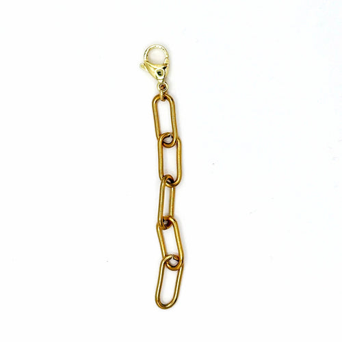 Alargador de collares de cadena de acero inoxidable dorado tipo clip de 8,5 cm con mosquetón – TideStone