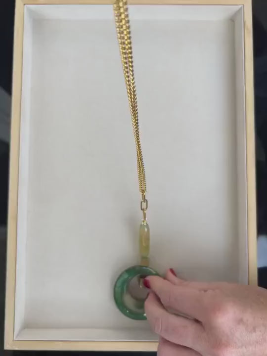 Vídeo del Collar Eclipse de ágata verde – TideStone